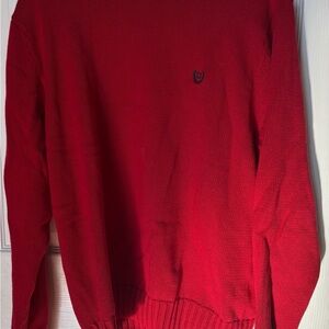 Chaps Men's Vibrant Red Crewneck Sweater
